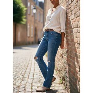 Mossimo Denim Mid-Rise Skinny Bootcut Jeans Size M / 28” Inseam